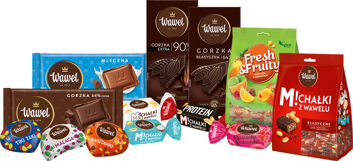 Produkty Wawel biorące udział w konkursie